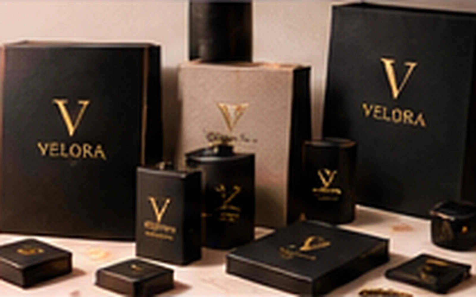 Velora Beauty branding and packaging