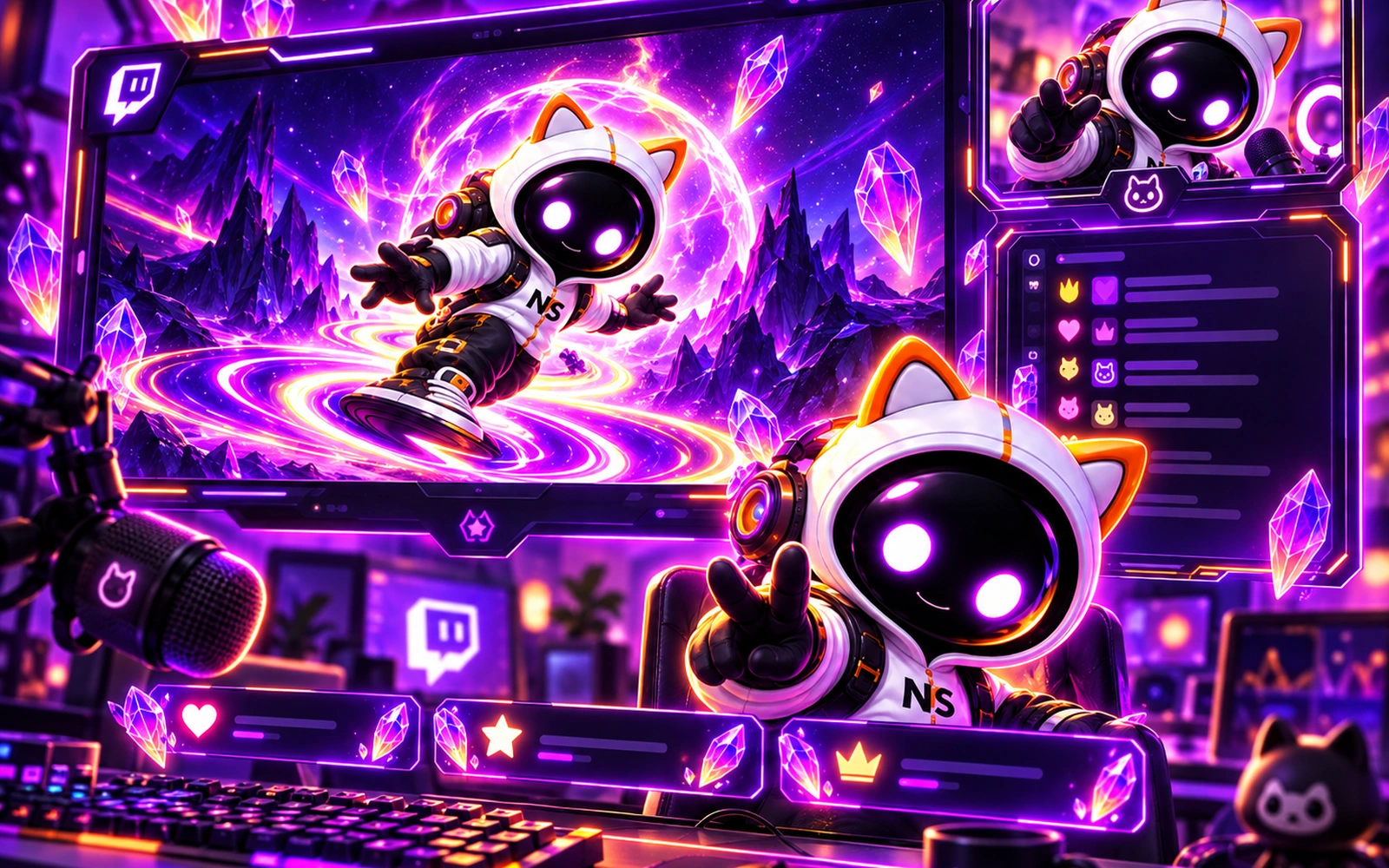 Twitch stream overlay package