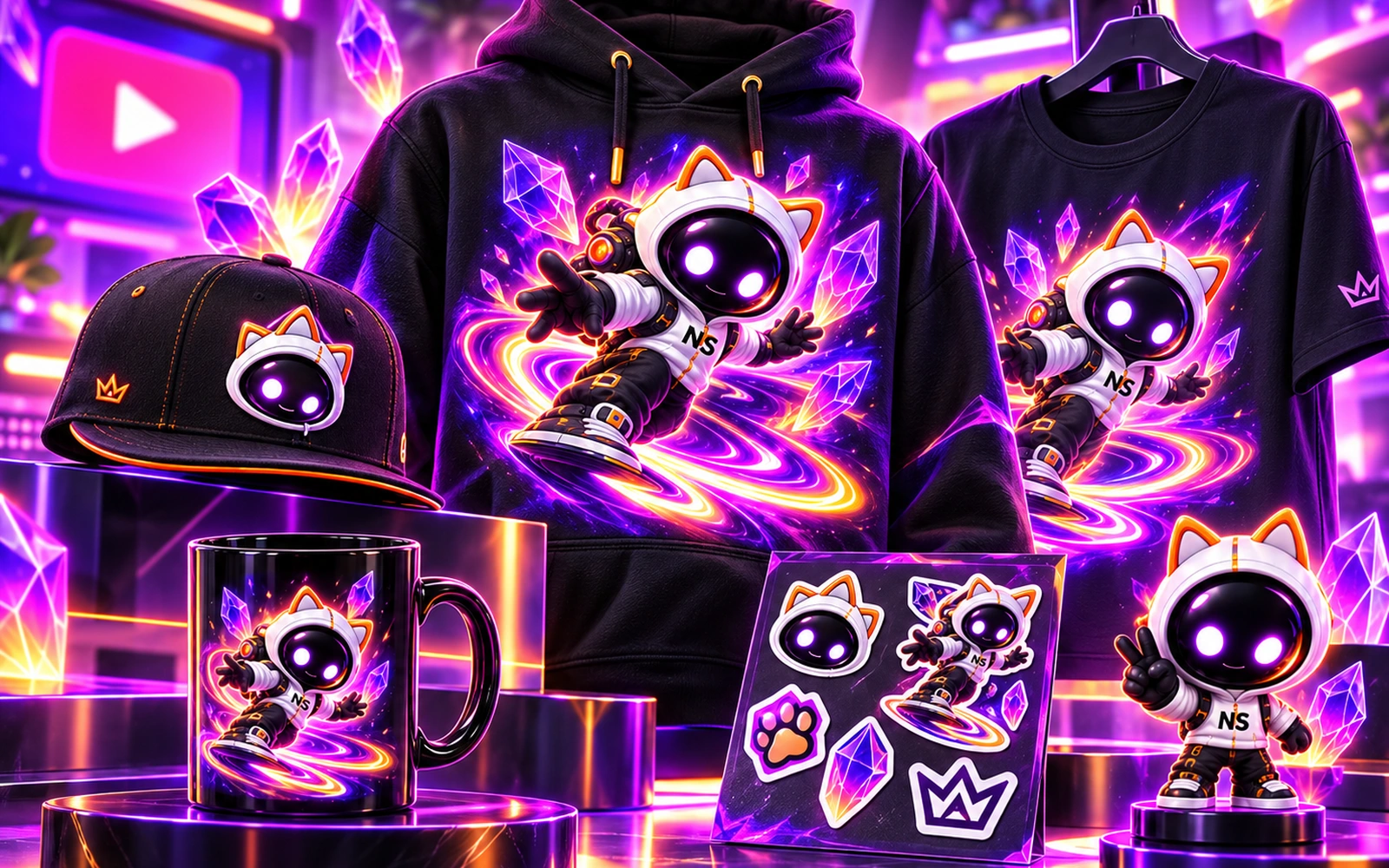 Creator merchandise mockup