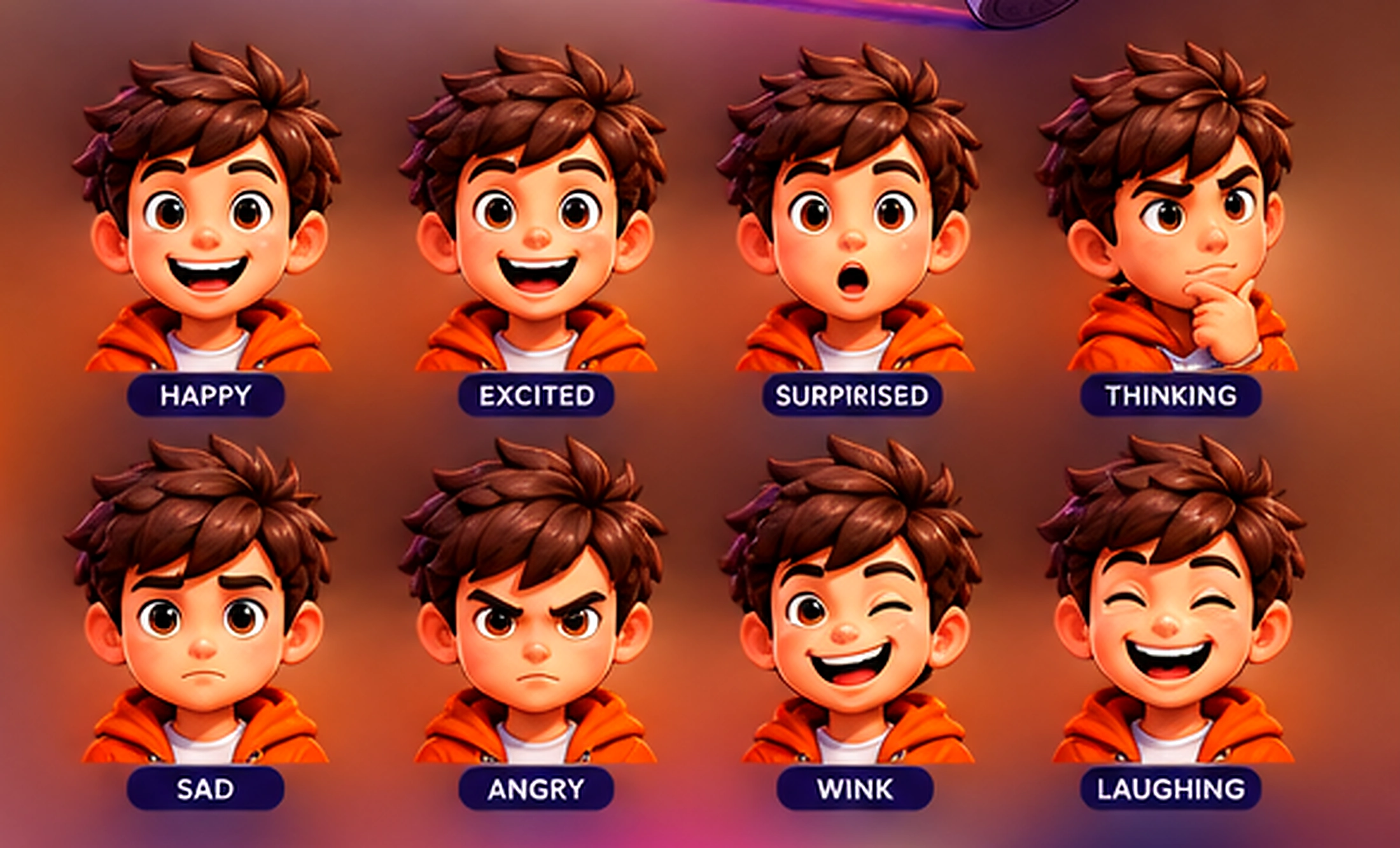 Character expression sheet